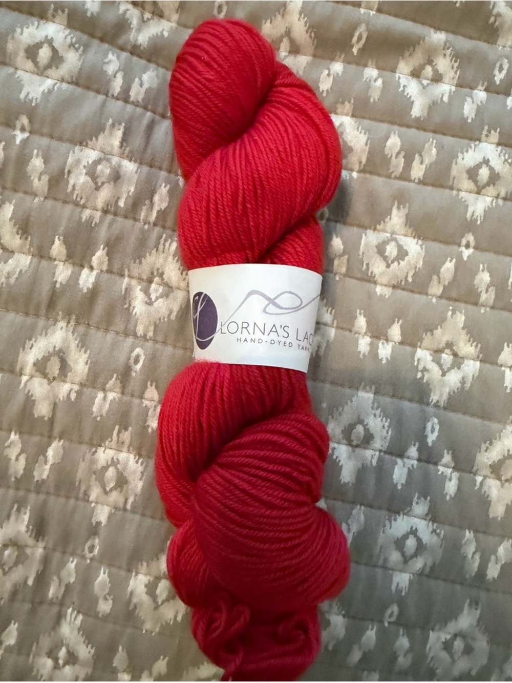 Lorna’s laces premium red  Yarn Knit Ready